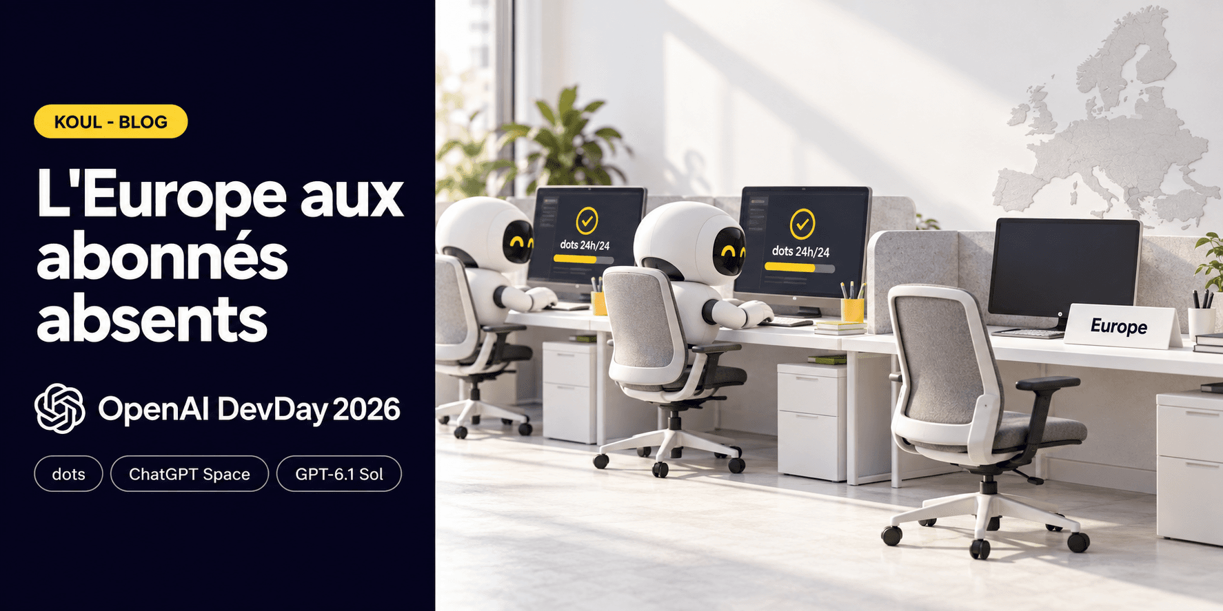 OpenAI DevDay 2026 : dots, ChatGPT Space, GPT-6.1 Sol... et l'Europe aux abonnés absents