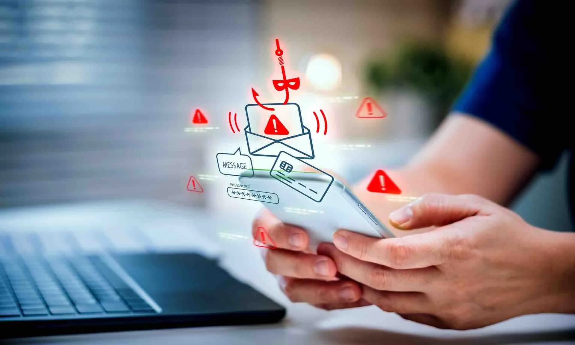 Illustration officielle sur les messages frauduleux et le phishing. Source : Cybermalveillance.gouv.fr