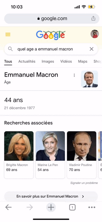 Défilement quasi infini Google Défilement quasi infini Google
